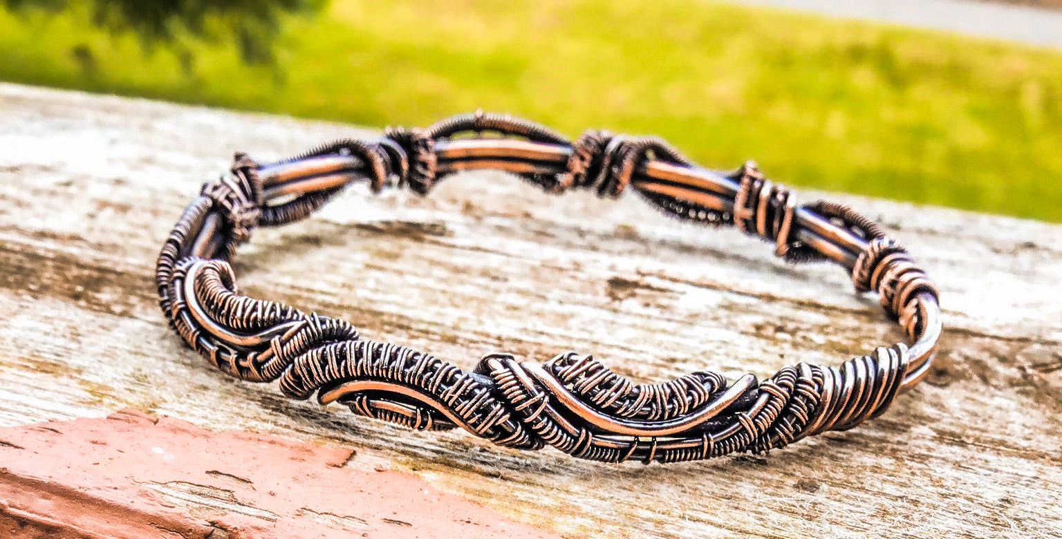 Wire hot sale weave bracelet