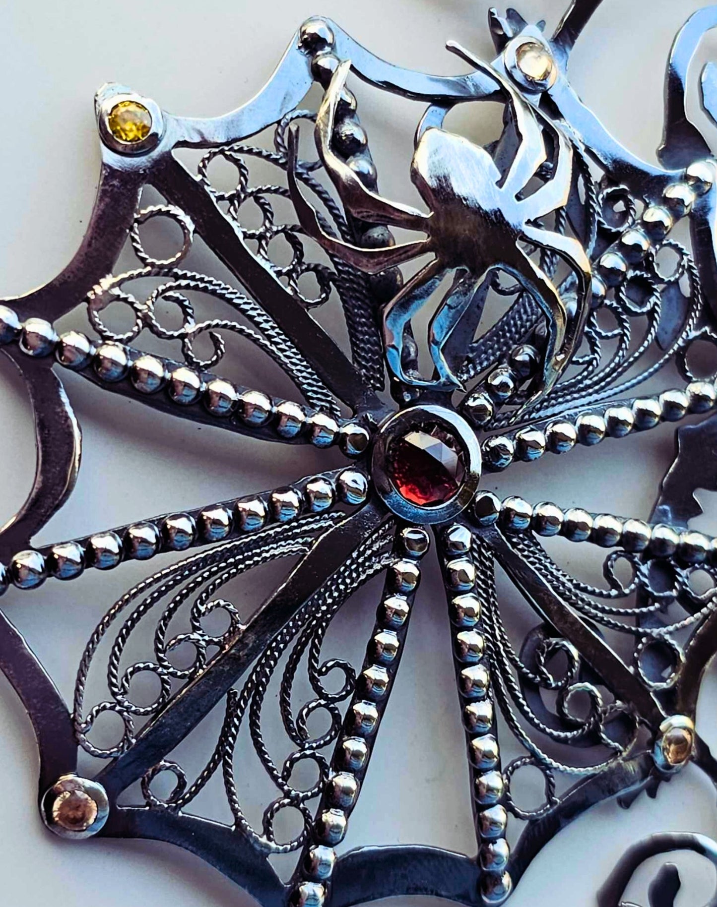 Tim Burton Inspired Spider Pendant