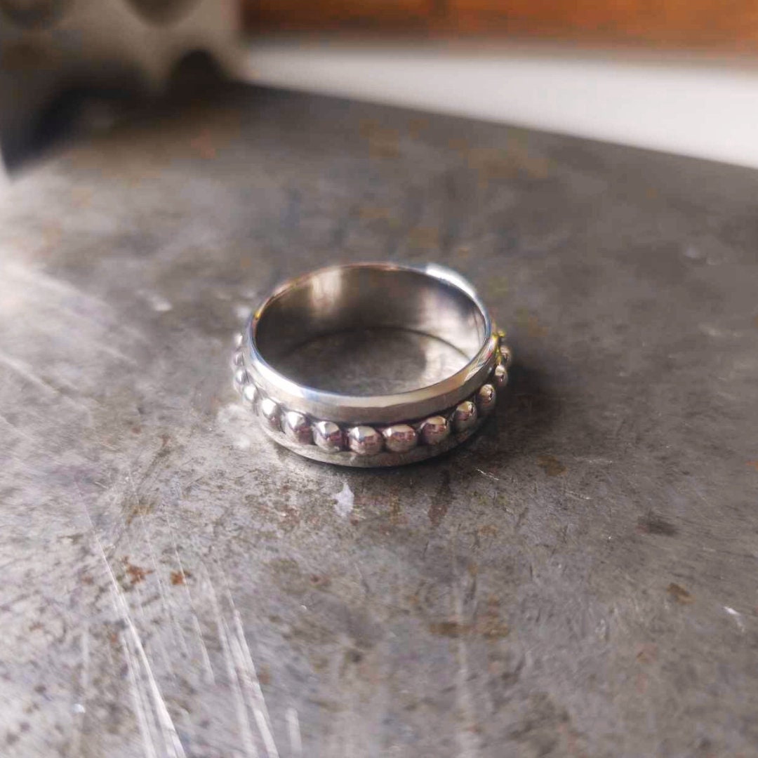 Custom Sterling Silver and Healing Copper Ring – Contemporary Boho Chic Design