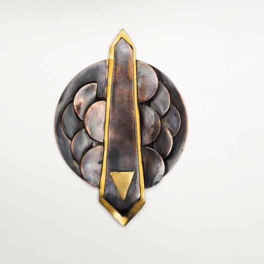 Dragon Scale Armor Brooch – Handcrafted and Unique Statement Piece